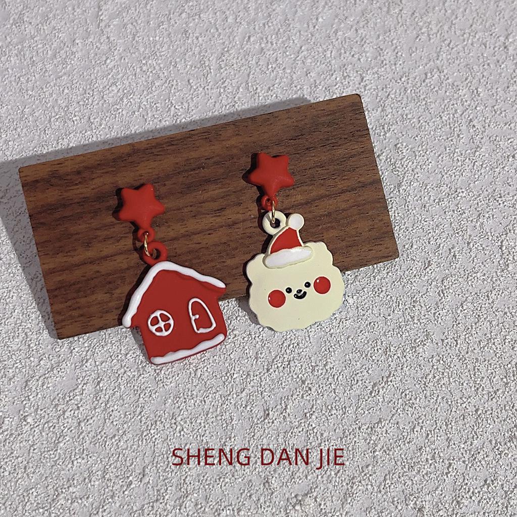 Merry Christmas 925 Silver Needle Stud Earrings: Cute, Fun, Versatile Holiday Accessory