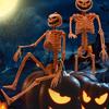 Halloween Skeleton Full Body Movement Joint Realistic Horror Skeleton Ghost House Cemetery Prop Pendan