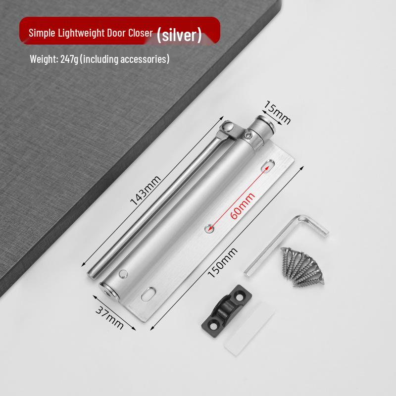 Hydraulic Stainless Steel Auto Door Closer with Buffer