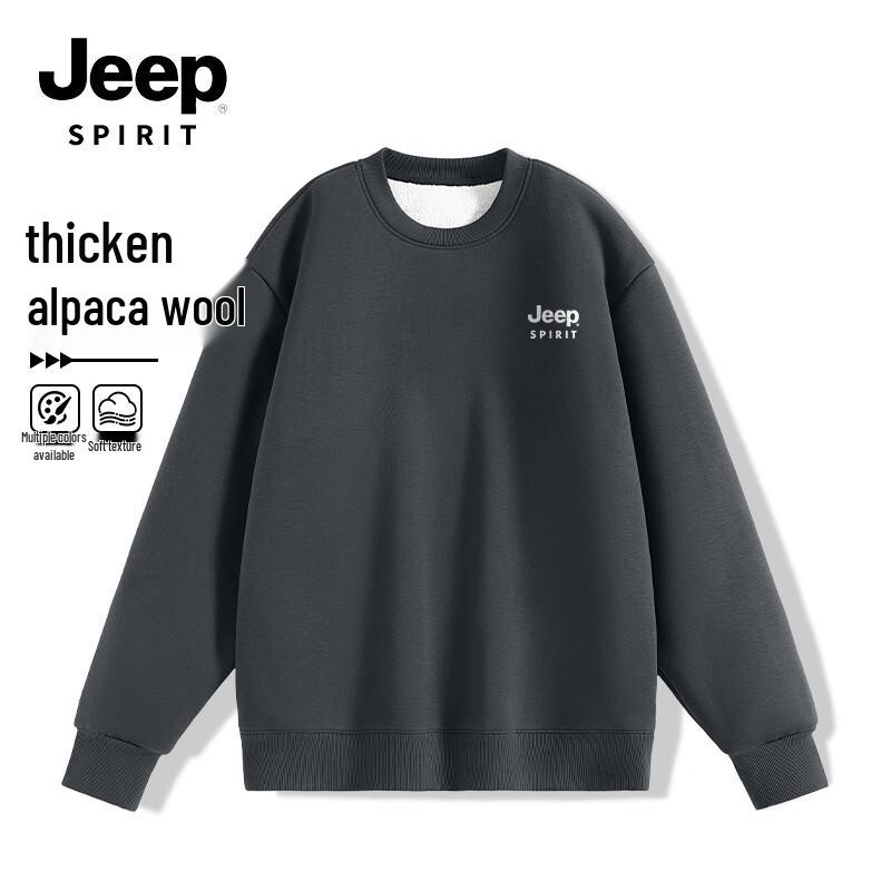 

JEEP SPIRIT Men s Heavyweight Fleece Round Neck Sweatshirt 2XL