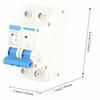 MCB DZ47‑63 Circuit Breaker 2P 20A 400V 2 P Mini Circuit Breaker 2 P Circuit Breaker Circuit Safety