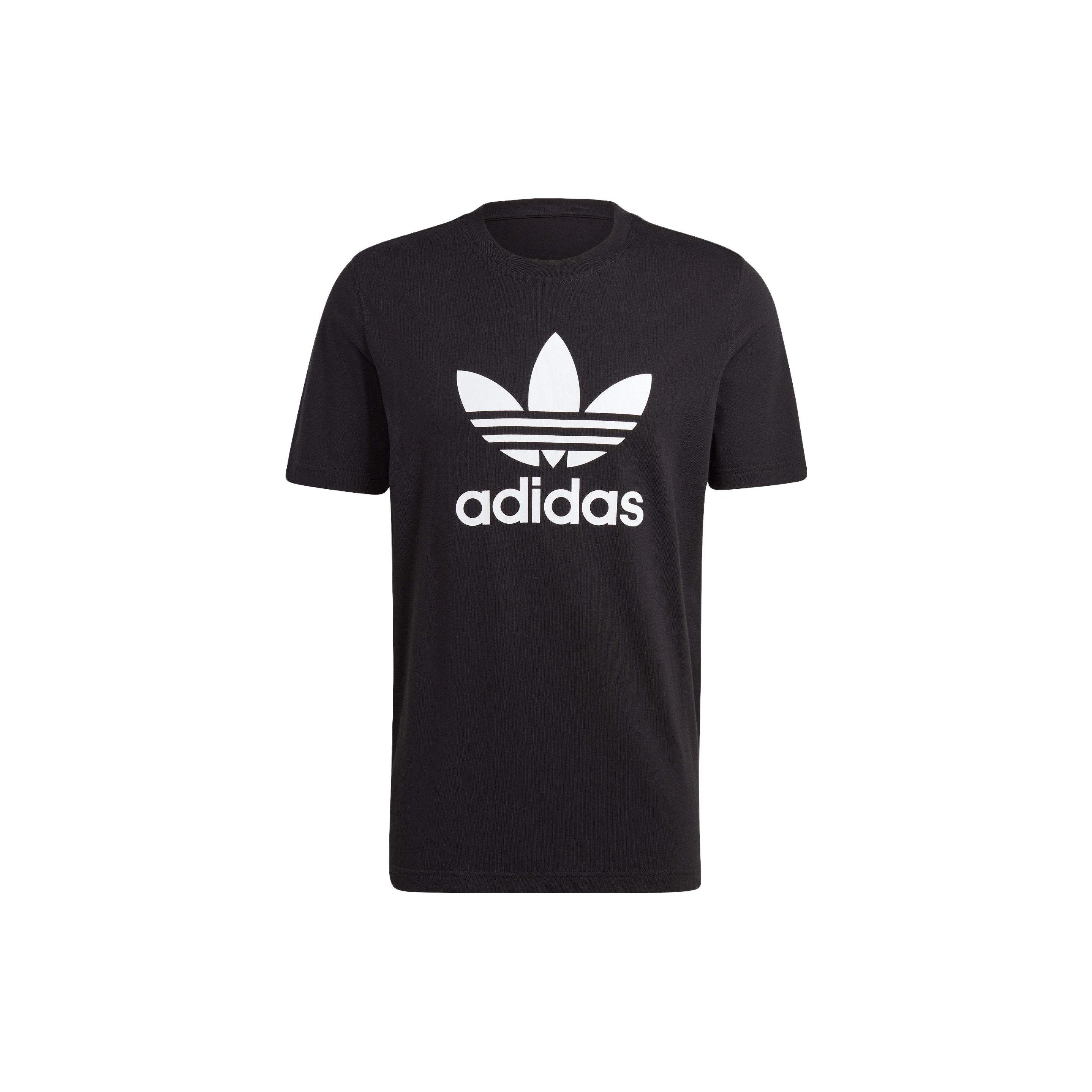 adidas originals Adicolor Classics Trefoil Tee  Black White  Men s IM4410 S