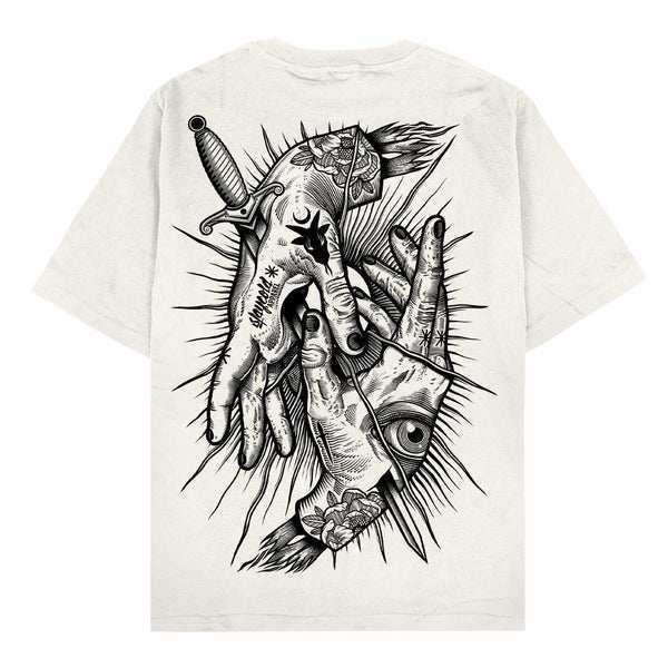 2026 Original Tide Brand American Retro Personality Round Collar Hipster Hip Hop TShirt Cotton Body Word Tattoo Artist TShirt