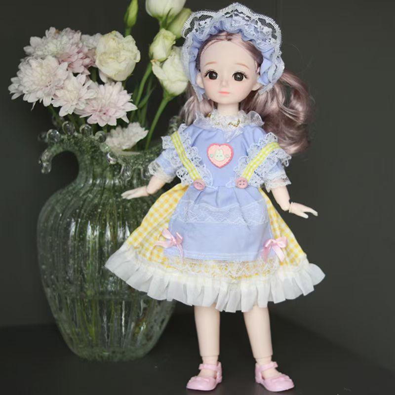 Oblečení pro 30cm panenku Pěkné šaty 1/6 BJD panenka DIY Oblékání Lolita Princeznovská sukně Oblečení Hračka pro dívku Sváteční dárek Doplňky pro panenku