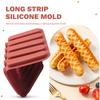 Good-Tiramisu Finger Biscuit Silicone Mould,15 Cavities Cereal Bars Baking Mould,Chocolate Bar Mold, Long Strip Silicone Mold
