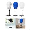 Hat Display Head Men Mannequin Model Multifunctional Caps Storage Rack with Base for Styling