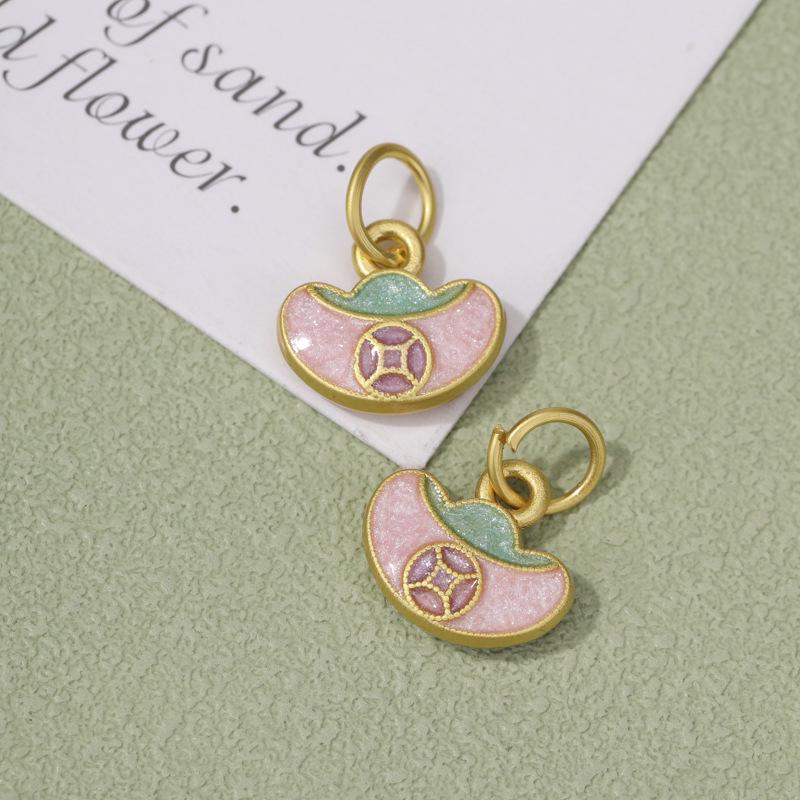 Ancient Gold Drip Koi Pendant - Exquisite DIY Auspicious Accessory