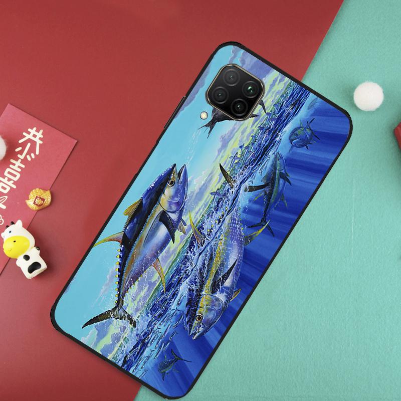 Blauflossen-Thunfisch Für Huawei Nova 9 10 SE 11 Pro 7i 8i 11i 12i Y73 Y72 Y61 Y91 Y90 Y70 Y60 P30 P40 Lite Hülle