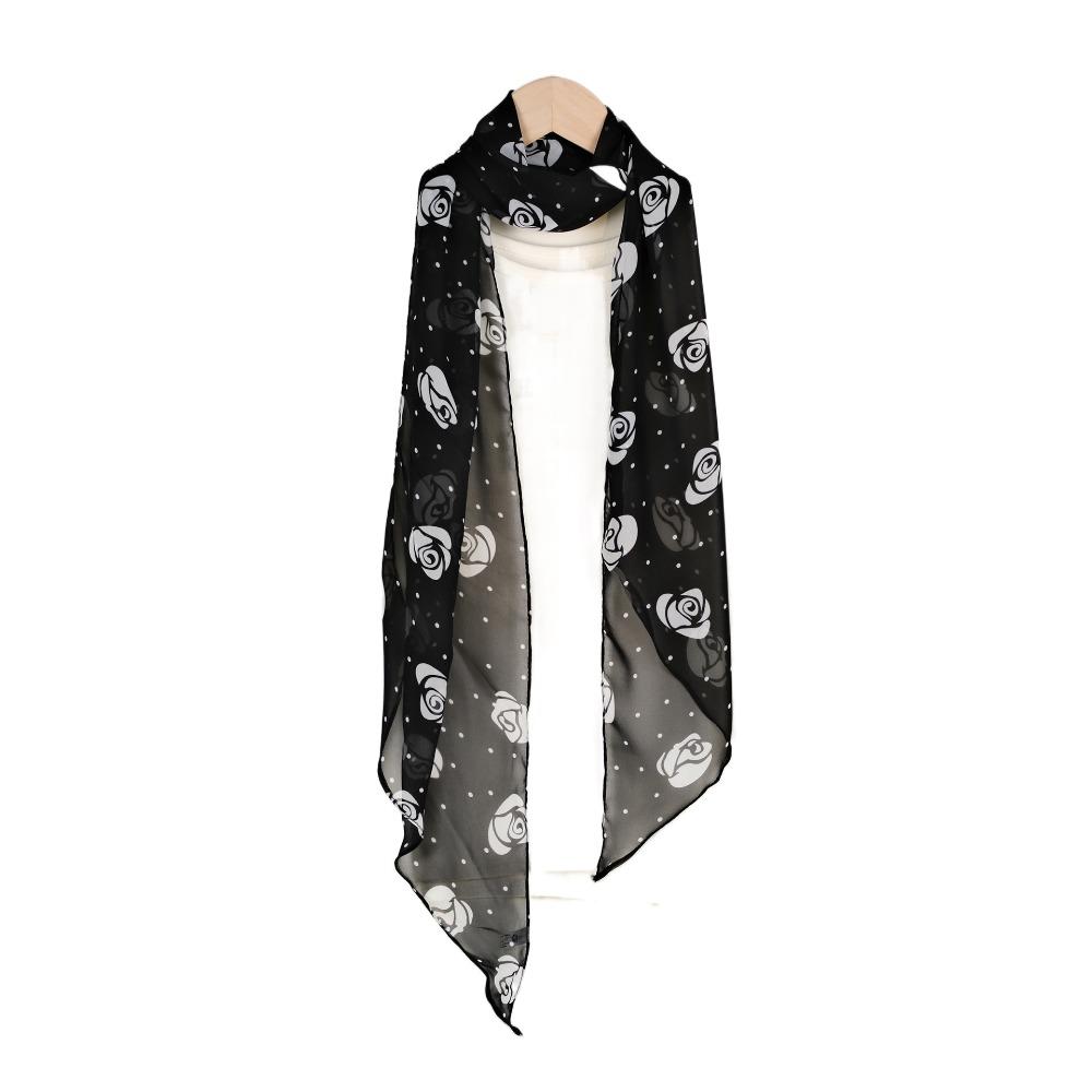 Ribbon Scarf Headband Thin Long Scarves Luxury Leopard Print Scarf  Dress Decor