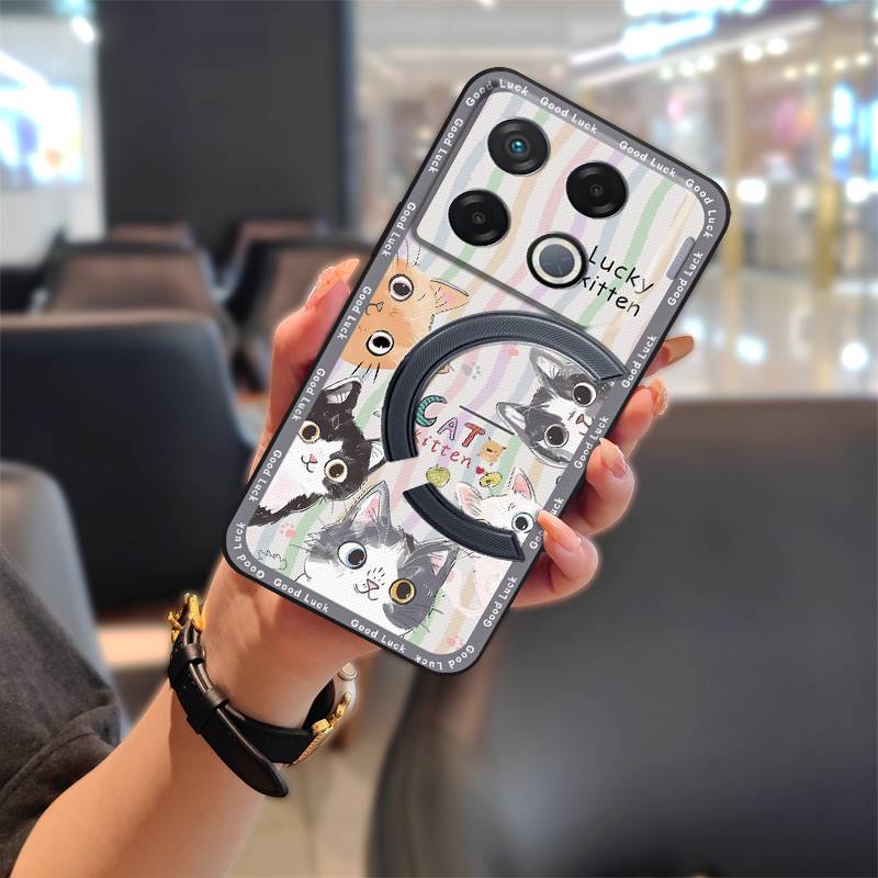 Phone Pouch Shockproof Phone Case For Infinix GT 20 Pro/X6871 Fashion Design Full Wrap Cute Silicone Graffiti Durable