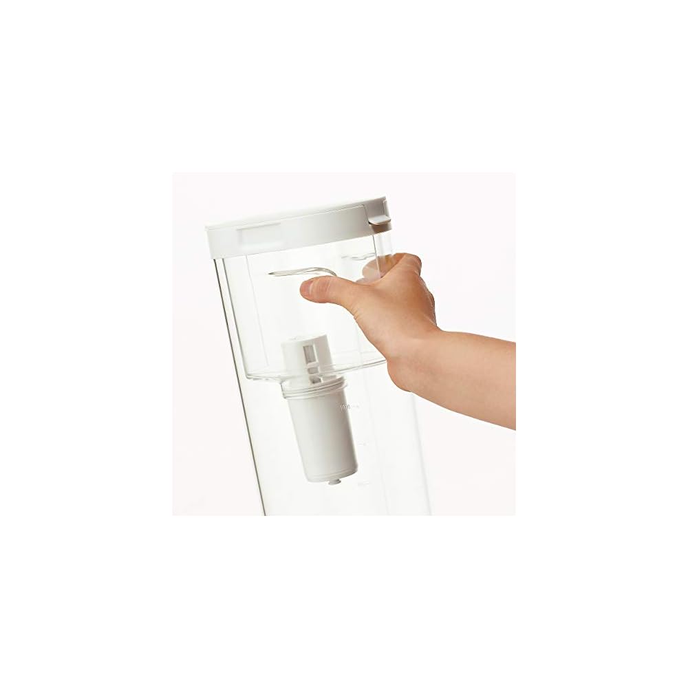 MUJI Acrylic Water Filter Pitcher, Water Filter Capacity Approx. 11L, 18590674, Transparent