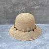 Spring And Summer Vacation Ethnic Style Lafite Grass Hand-Woven Big-Brimmed Sun Hat Women'S Foldable Casual Straw Hat Basin Hat