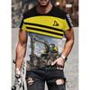 Herren Mode 3D Gedrucktes Herren T-Shirt Rundhals Kurzarm Trendige Streetwear