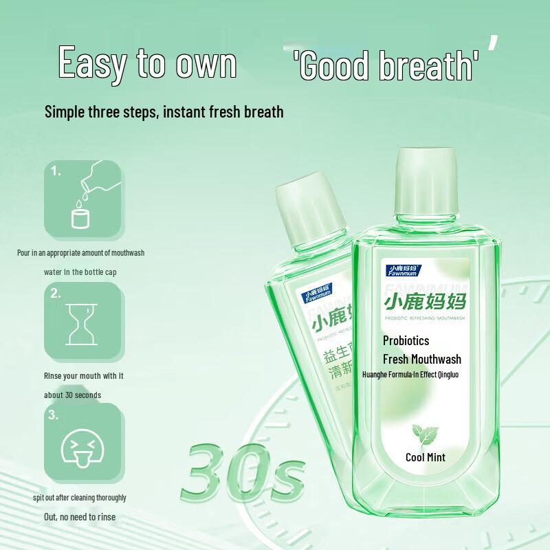 FAWNMUM Fresh Mint Mouthwash 500ml