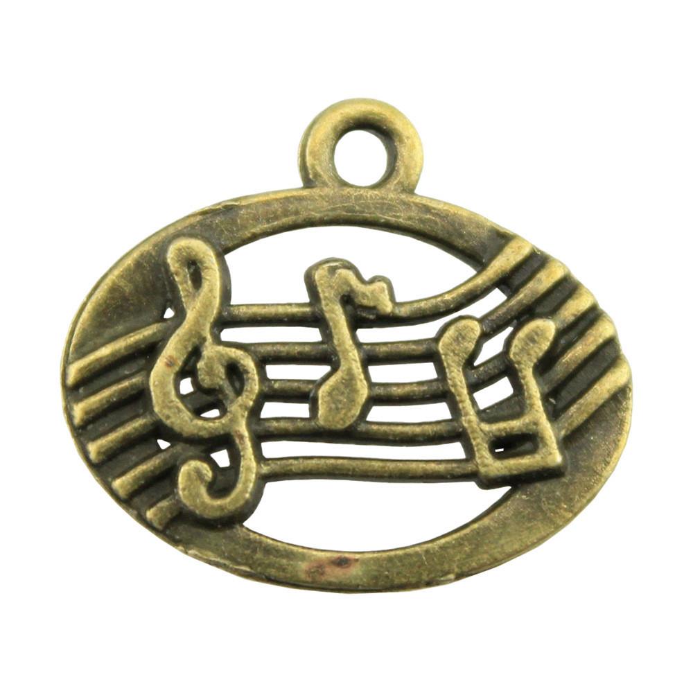 Jewelry Crafts Music Note Charms Alloy Pendants For Concert Collector