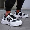 Low-Top Casual Shoes For Men Slip-Resistant Wear-Resistant Comfortable Mesh Breathable Chunky Retro Sneakers