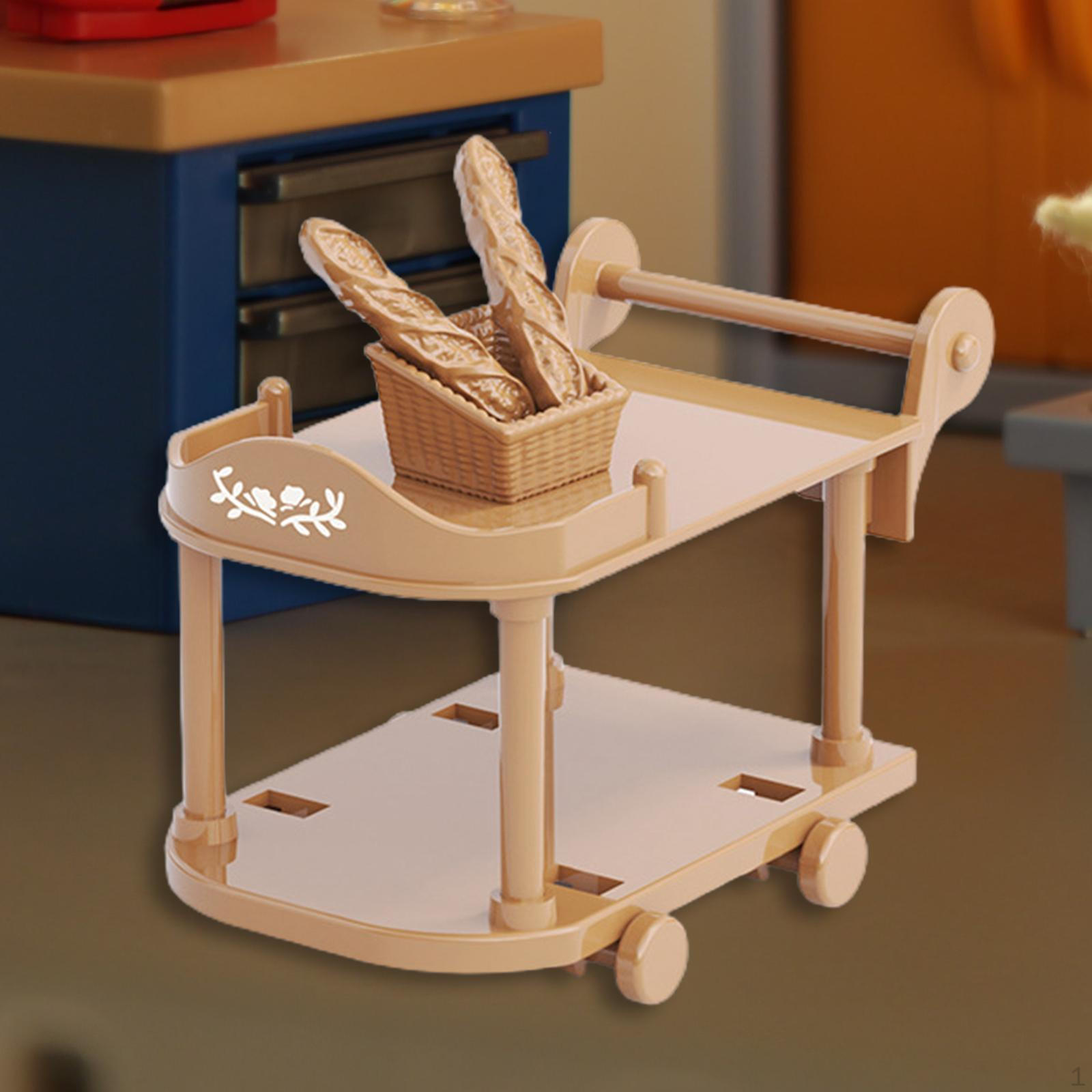 Dollhouse Miniature Mini Basket Kitchen Decor Storage Rack Accessories