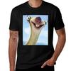 Sid Das Faultier T-Shirt Schrumpffrei Basis Baumwoll-T-Shirt