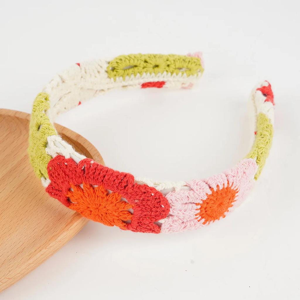 NEW Knitted Headband Bohemian Style Summer Seaside Vacation Handmade Head Band Hair Accessories for Women Girls