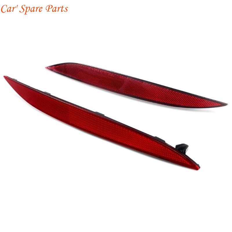 Y4UA 1Pair Car Marker Lights Lens Trim for 2016-2026 Rear Bumpers Reflector 1034342-00-C 1034343-00-C