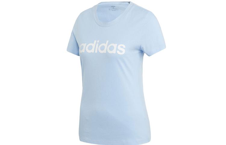 Adidas T Shirts Women s Light Blue Crew Neck Moderate EI0695 S