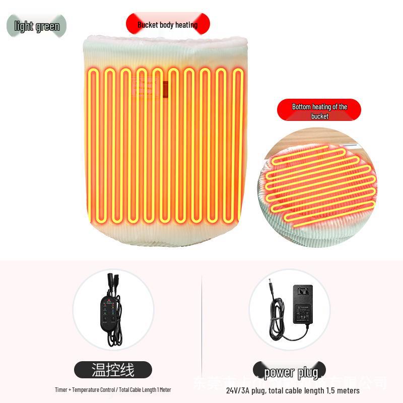 

Under-Desk Foot and Leg Warmer - Office and Bedding Heater for Women 32cm Diameter, 40cm Height светло-зеленый