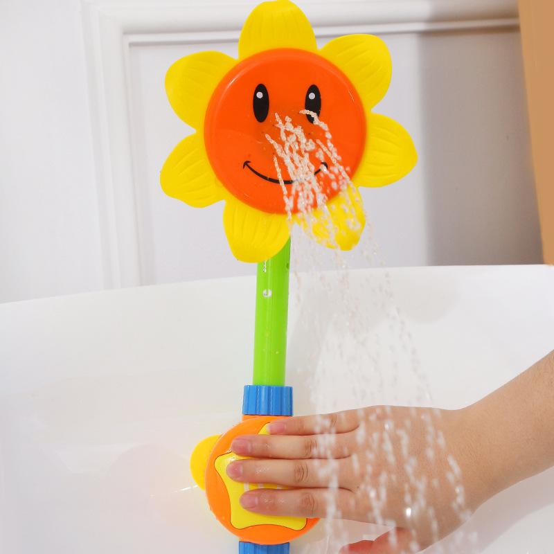 Baby Sunflower Shower Head Cartoon Cute Appearance Manual Toddler Manual Shower Head for Home Manual Shower Head
