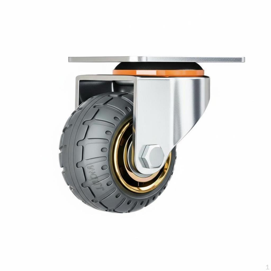 4 Inch Swivel Caster Wear Resistant Heavy Duty Wheel AntiSlip Industrial Cart for DIY