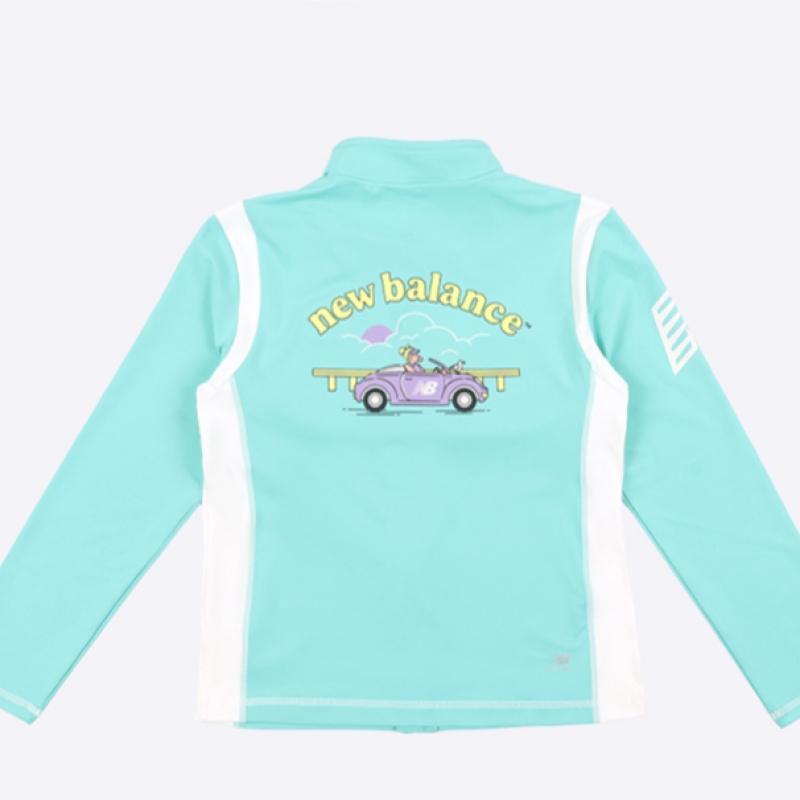 New Balance Kids Girls Rash Guard Setup Mint