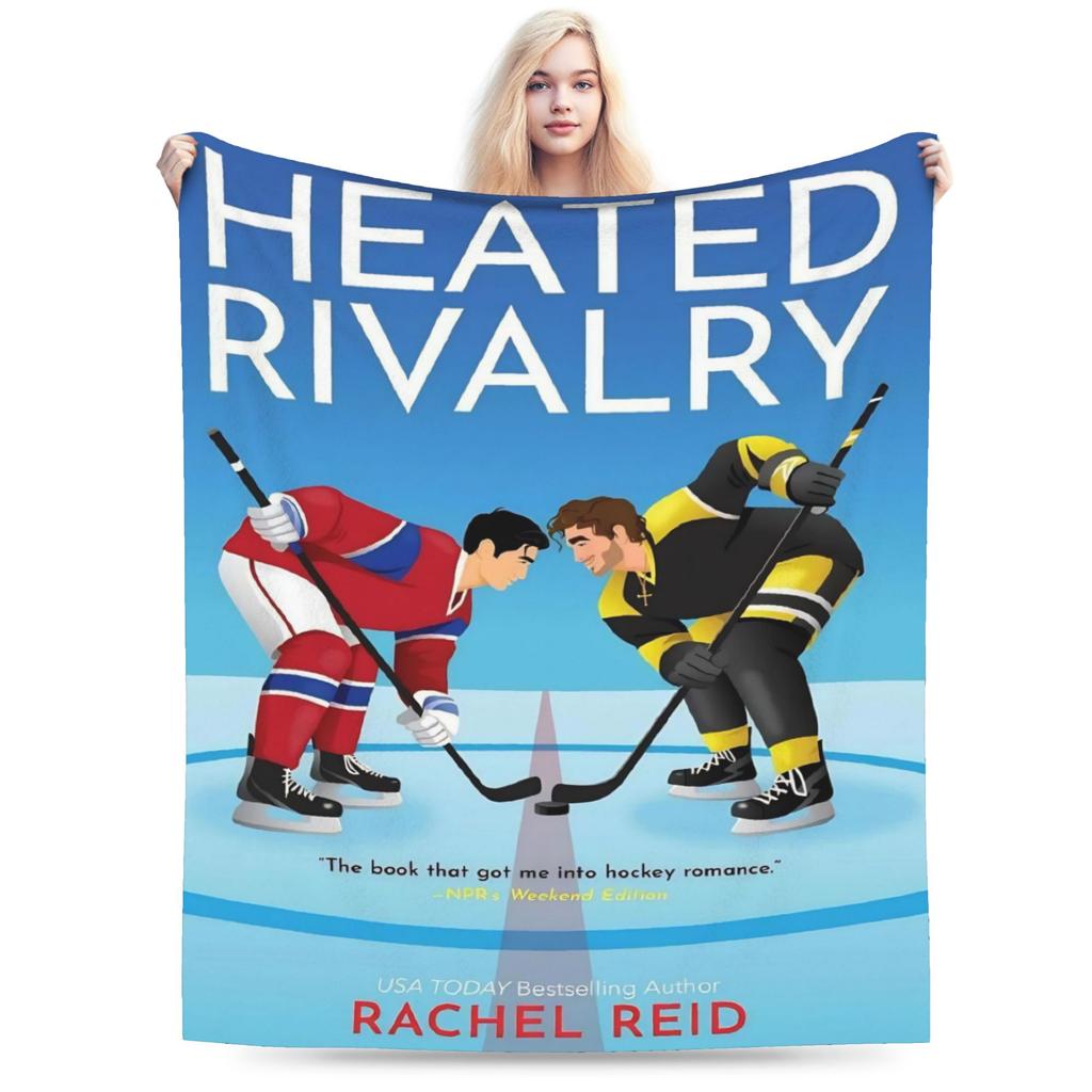 Heated Rivalry Knitted Blankets Fleece Canadian Sports Romance Super Soft Throw Blankets for Bedroom Sofa Bedspread