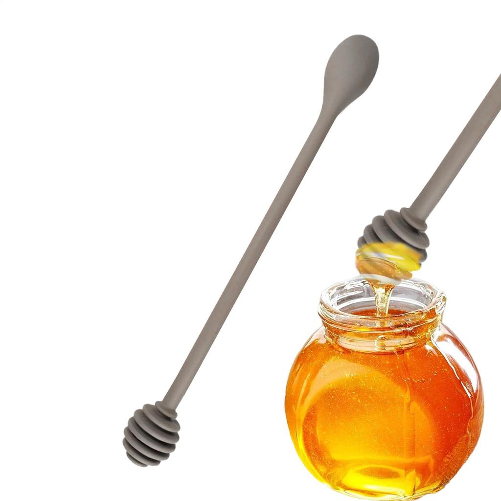 25cm Silikon Honig-Dippstock Küche Honig-Dosierlöffel Langer Griff Sirup-Dippstock Küche Sirup-Dosierwerkzeug