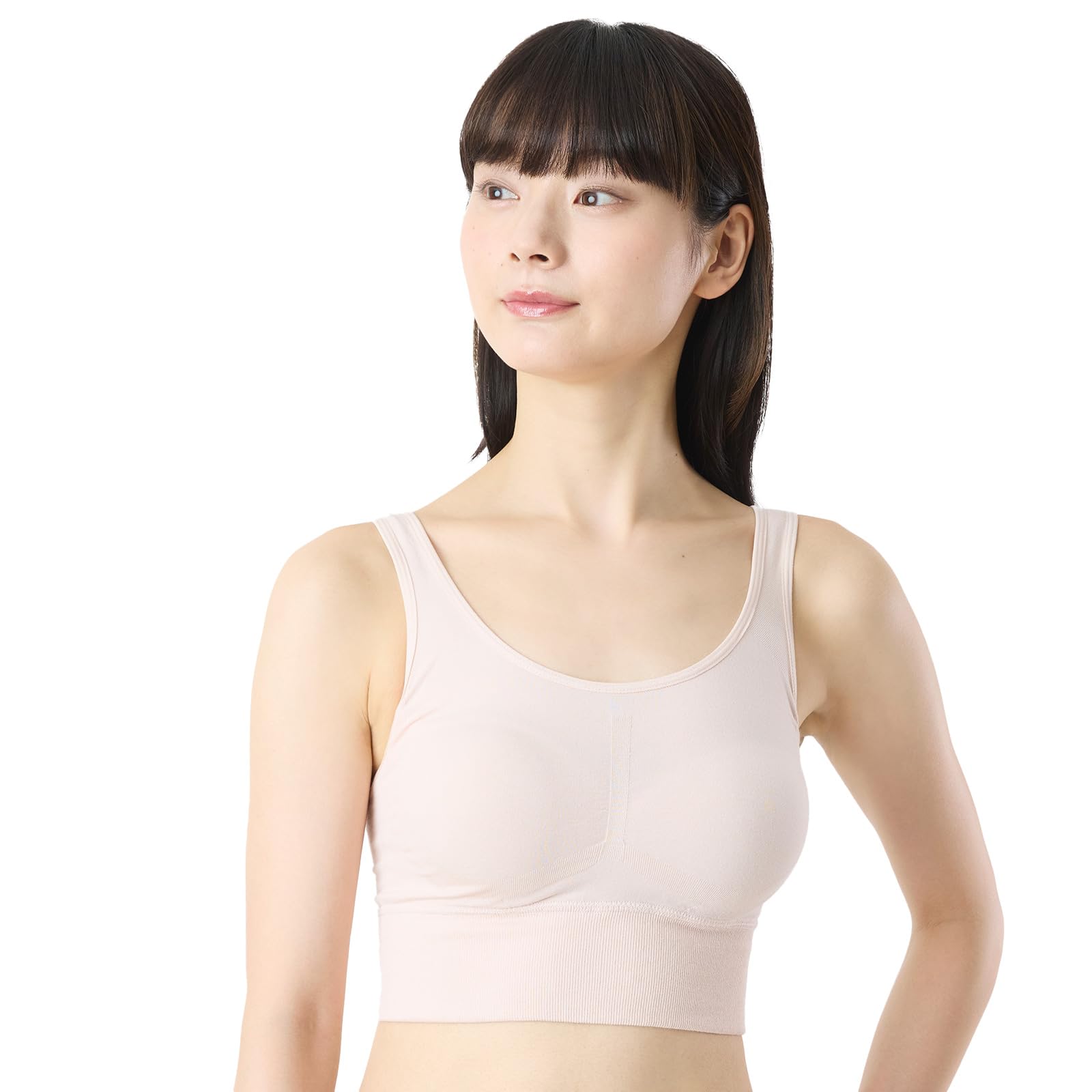 

Ночной бюстгальтер [Моя температура] (Розовый Бежевый, M)