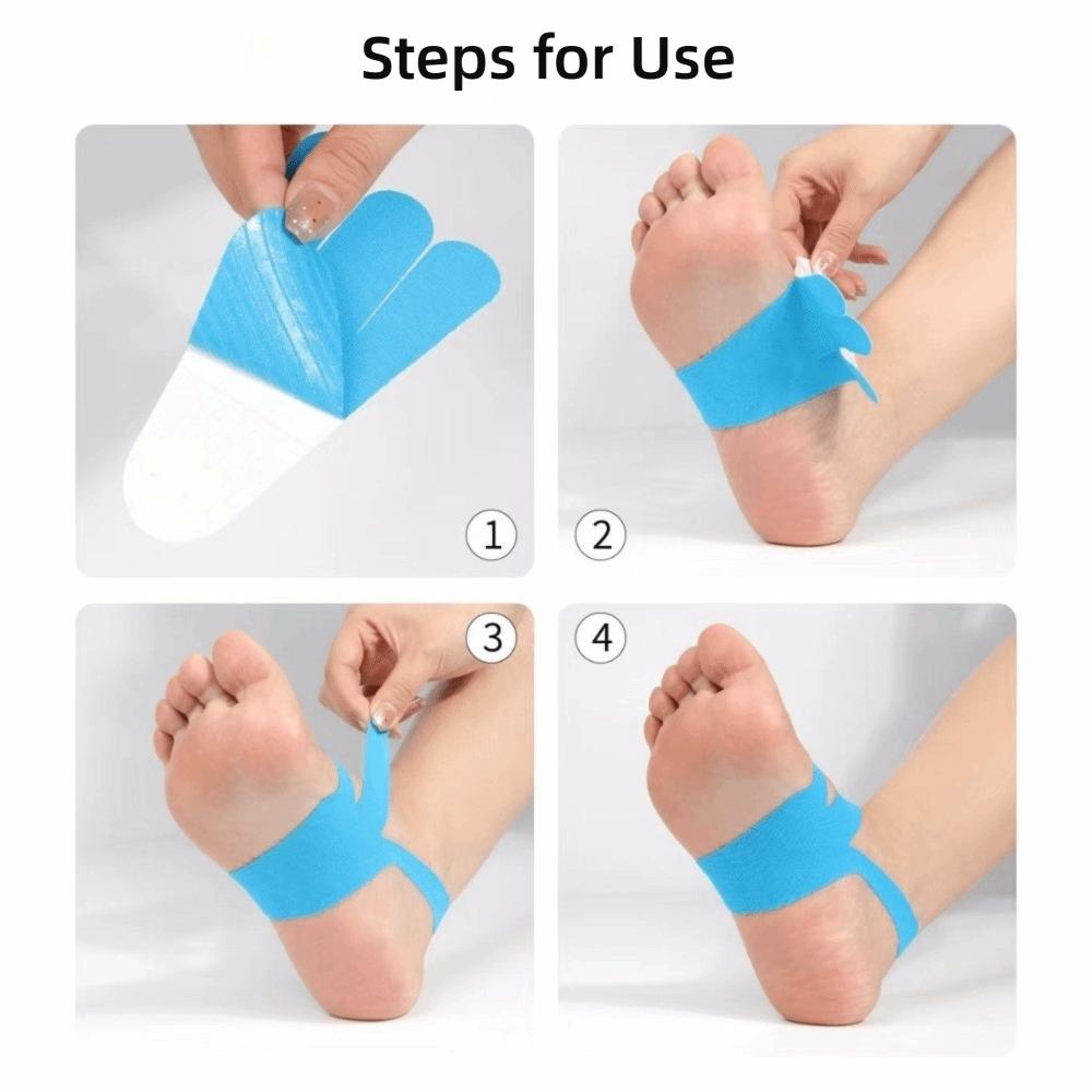 Waterproof Kinesiology Tape Elastic Foot Arch Tape Athletic Tape Precut Kinesiology Tape Running