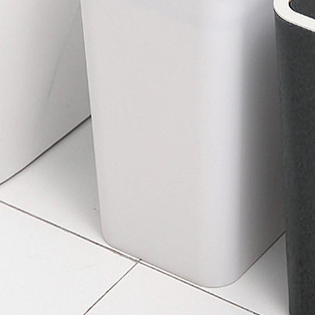 Household Garbage Cans Sled Large Capacity Odorless With Press Top Plastic Trash Bin For Home Kitchen Living Room Bathroom