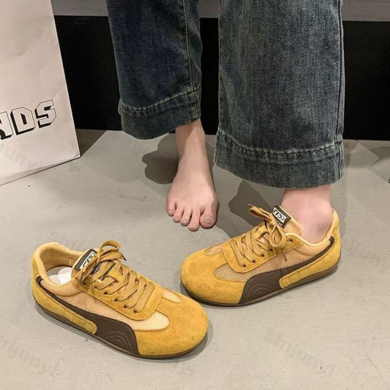 Zapatillas Deportivas Casuales Planas para Mujer 2026 Cómodas Antideslizantes Zapatos Casuales para Exteriores Malla Transpirable Suela Blanda Zapatillas Retro para Mujer