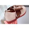 Spring/Autumn Girls' Leather Shoes with Bow, Square-Toe Soft-Sole Walking Flats for 1-Year-Old Babies, Breathable Anti-Slip Infant Shoes.