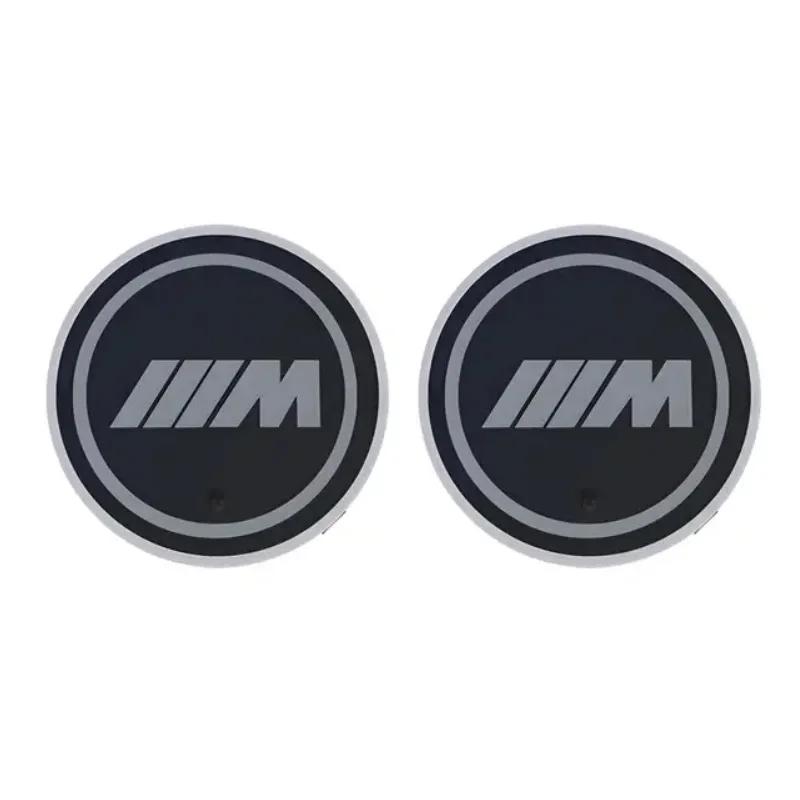 

1PCS NEW Luminous Car Coaster Water Cups Holder Pad Anti-slip Mat Accessories For BMW M Performance E46 E90 E60 F30 M1 M2 M3 M4