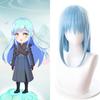 Anime Limlu Cosplay Perücke Frau Blaues Gerades Haar Maskenball Festival Party Tägliches Tragen Bühnenauftritt Simuliertes Haar Vollperücken
