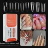 Frosted Fine Dog White Nail Art Tips - Ultra-thin Seamless False Nail Stickers