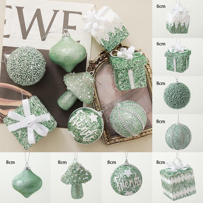 Luminous Christmas Ornaments: Star Tree Topper & Ball Set for Festive Decoration