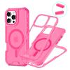 Rugged 3in1 Magnetic Heavy Duty Protective Case IPhone 17 16 15 14 Plus 13 12 Pro Max for Magsafe Impact Resistant Mobile Cover