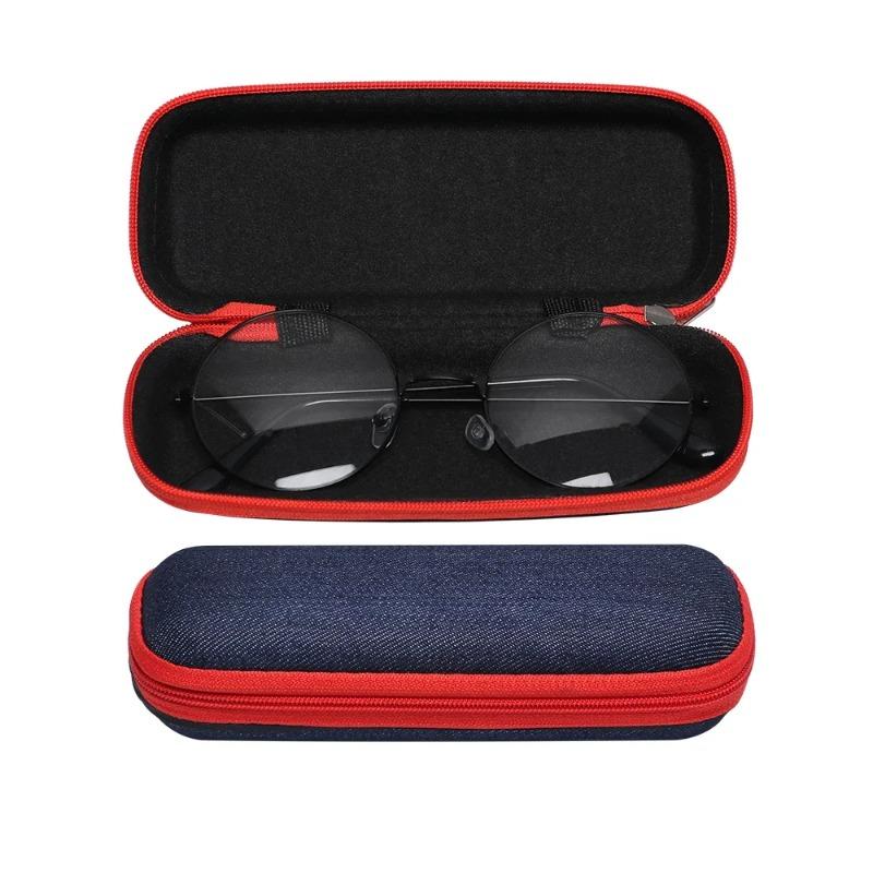 EVA Zipper Glasses Box Denim Myopia Sunglasses Box Leisure Sports Box Reading Glasses Box Storage Box Carrying Bag