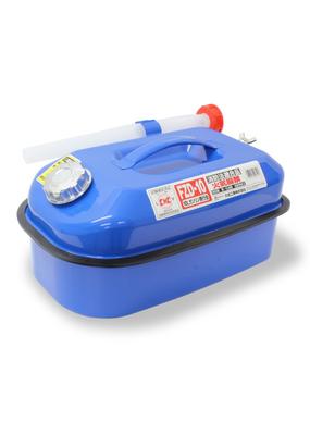 Meltec FZD-10 10L Portable Gasoline Can, Fire Service Law Compliant, KHK [Zinc-Plated Steel Plate], Steel Plate Thickness: 0.8mm, Stackable, Blue