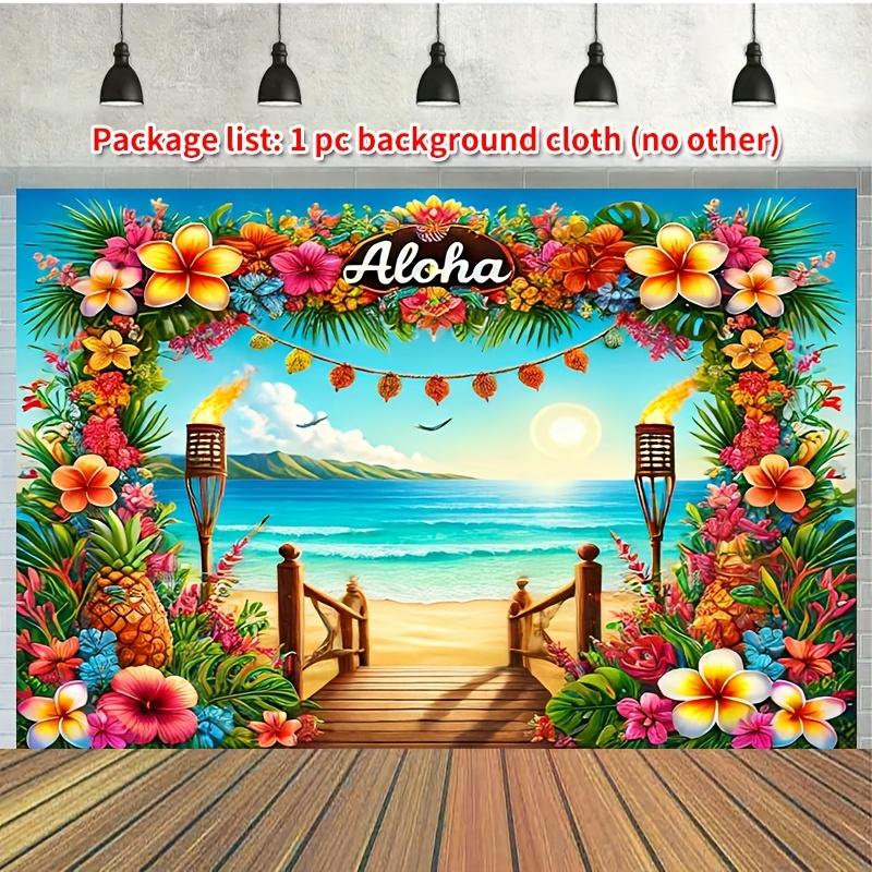 Summer Ocean Beach Palm Tree Flamingo Backgroundindoor Outdoor Courtyard Decorationsofa Bedside Background Pool Party Decoration
