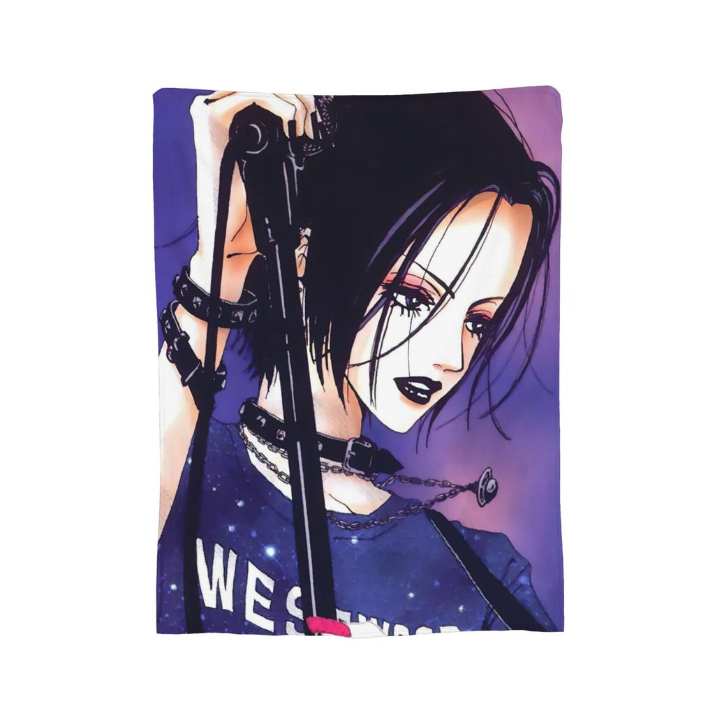 Nana Anime Manga Blankets Flannel Autumn/Winter Portable Super Warm Throw Blanket for Bed Office Bedspread