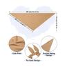 Solid Color Triangle Hair Scarf Retro Head Wrap Minimalist Hair Kerchief Chic Back Tie Headband For Outdoor Travel