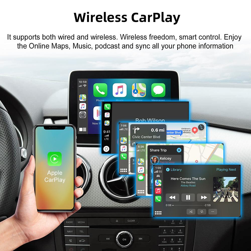 Kabellose CarPlay Android Auto Decoder Box CarPlay Schnittstelle für Mercedes Benz GLE GLS CLS NTG 5.0 5.1 COMAND System 2014-2017