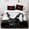 Chainsaw Fright Bedding Set Single Twin Full Queen King Size Halloween Bed Set Aldult Kid Bedroom Duvet cover Sets 3D Print 011