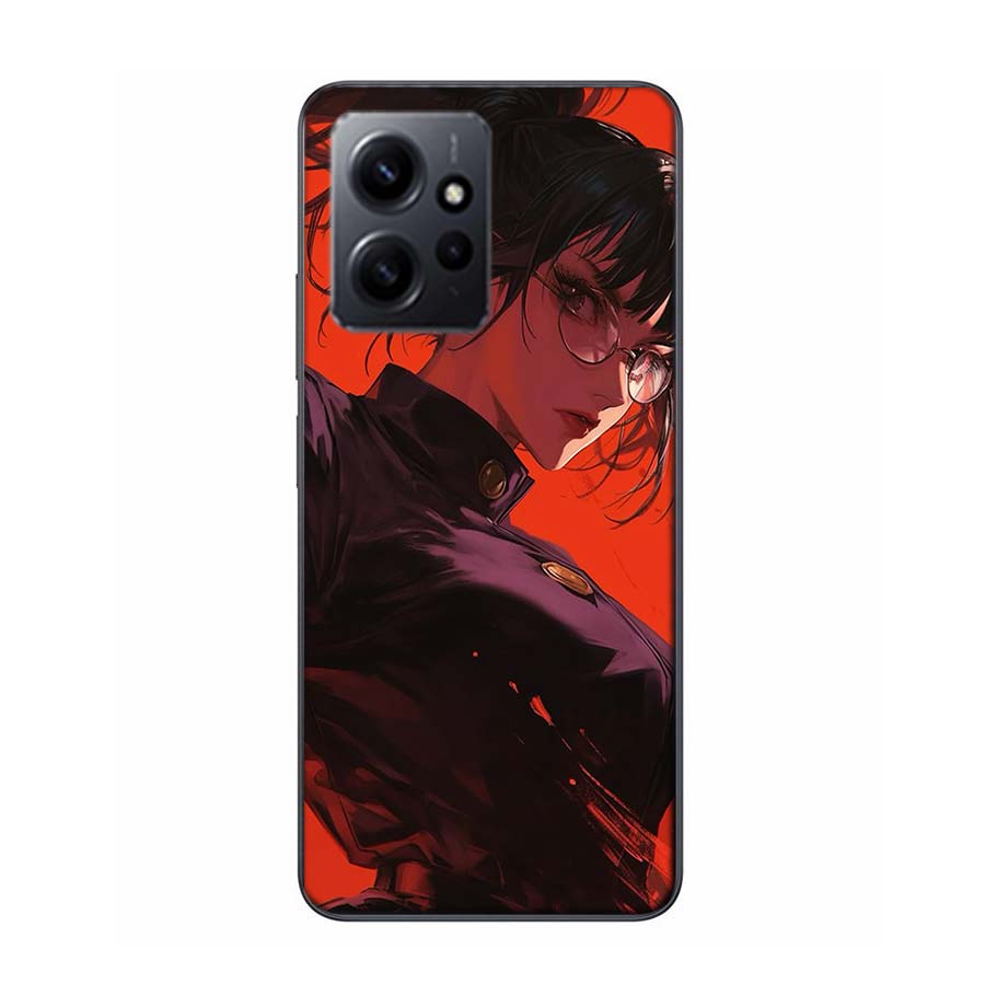 Maki Zenin Jujutsu Kaisen Phone Case For Redmi Note 14 15 Pro 5G 13 12 Pro Plus 11 11T 11E 11S 10 Pro 10S 9 9S Cover Cell Clear