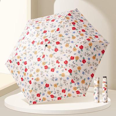 Miling Floral Compact UV Protection Umbrella